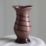 Soft Purple Line Art Vase