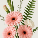Pink and fresh artificial bouquet - Image 4