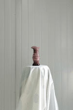 Soft Purple Line Art Vase - Image 2