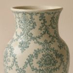 Yayun Celadon Printed Vase - Image 2