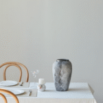 Gray Stone Pattern Ceramic Vase - Image 4