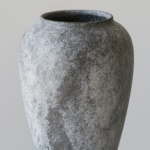Gray Stone Pattern Ceramic Vase - Image 3