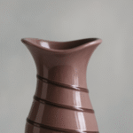 Soft Purple Line Art Vase - Image 3