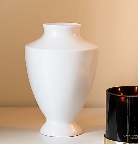 微信图片_20250924101813_255_1 Plain white ceramic vase - Image 1