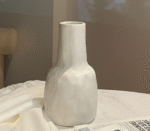 Simple geometric ceramic vase
