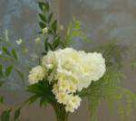 Elegant white simulated bouquet - Image 2