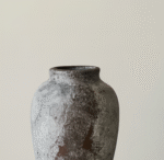 Distressed textured art ceramic vase - Image 2